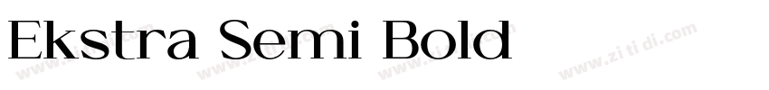 Ekstra Semi Bold字体转换